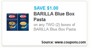 Barilla Blue Box Pasta Coupon