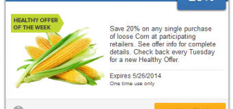 New Healthy Offer from SavingStar – 20% Off Corn