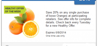 Healthy Offer of the Week from SavingStar – 20% Off Oranges