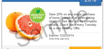 Healthy Offer Tuesday – SavingStar 20% off Grapefruit + Gin Drink Idea