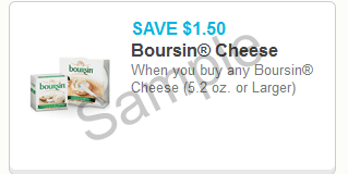 Boursin Cheese Coupons Deal for as Low as $1